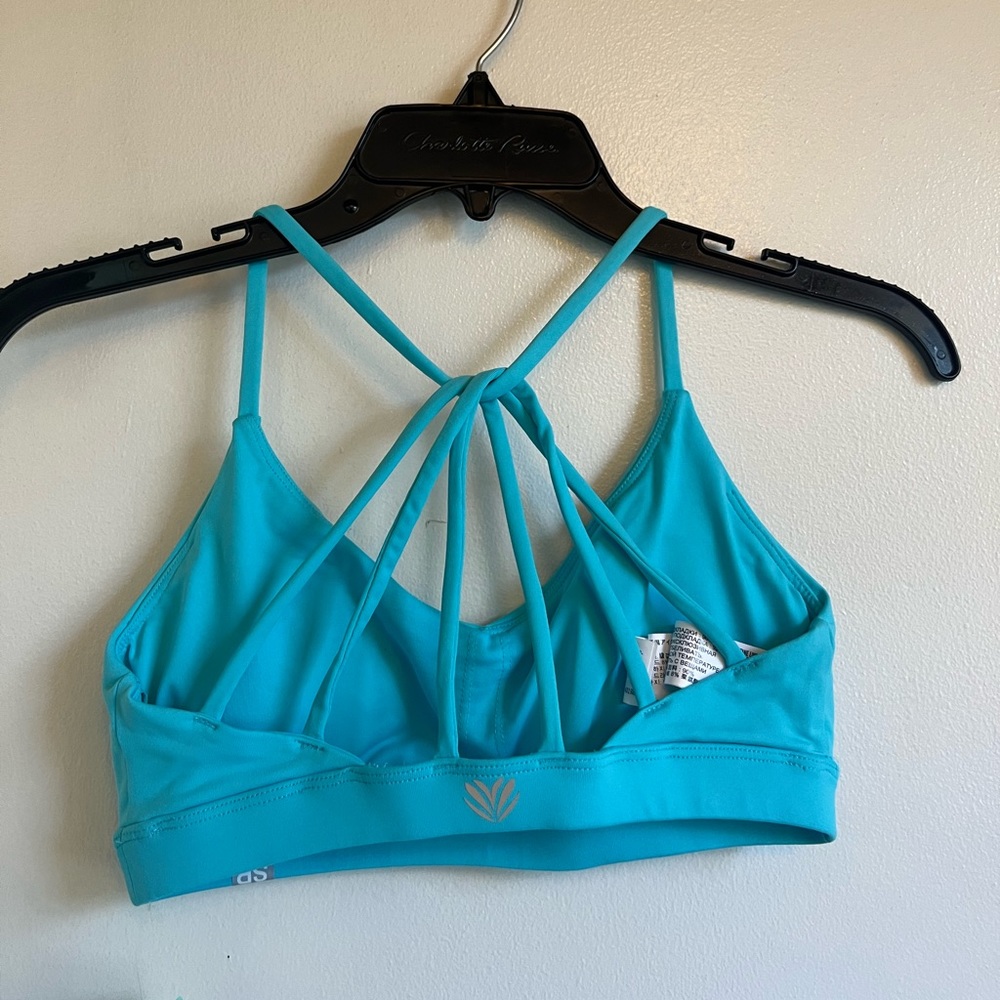 Forever 21, S, Light Blue, Sports Bra, Never Worn, NWT, Tags attach, strapy back
